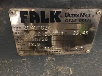 Falk 2040FC2A Ultra Max Gear Reducers Rebuilt