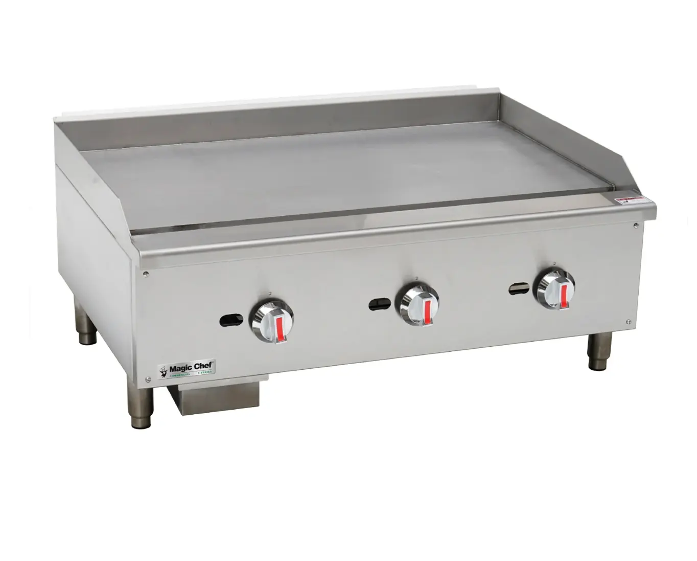 Magic Chef 36 IN. COMMERCIAL THERMOSTATIC COUNTERTOP GAS GRIDDLE IN STAINLESS STEEL