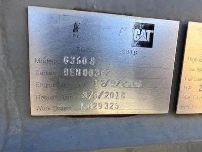 CAT G3608 / Ariel Model JGC-4 Two Stage Compressor - Cylinder Sizes 14.125" x 14.125" x 8.375" x 8.375" Less Engine