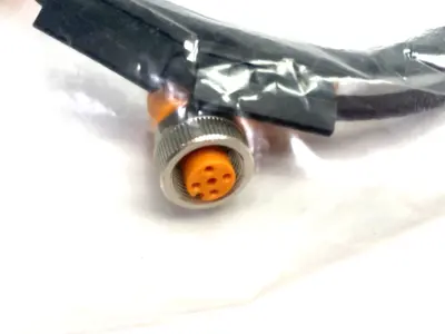 NEW IFM RIGHT ANGLE CONNECTION CABLE M12 1M VDOAH040MSS0001H04STGH040MSS