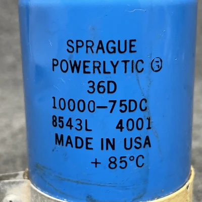Used Sprague Powerlytic 36D Capacitors California US | Davliegogo LLC #1708365