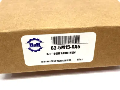 Used B&B Manufacturing Aluminum Timing Pulley 5M Tooth Style 62-Tooth Tooling & Accessories (Other) Michigan US | Maverick Industrial Sales #1401988