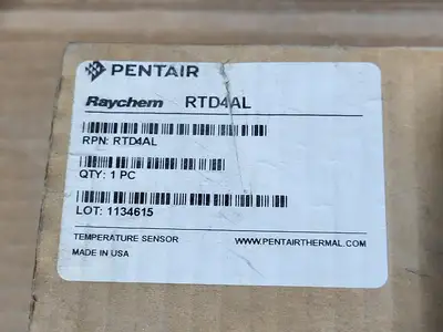 New | in-Stock PENTAIR RTD4AL Misc Electrical & Power Parts British Columbia CA | Lenmark #1439823