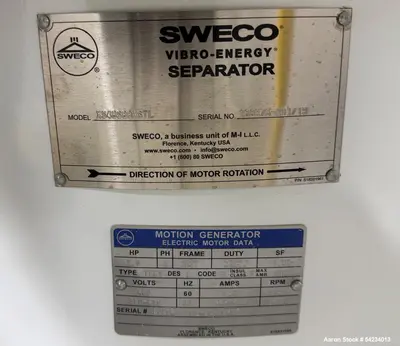 USED SWECO XS48S88HSTL