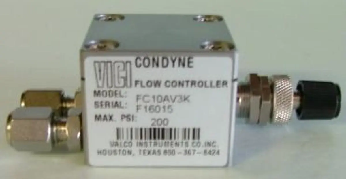QTY. 1. VICI: CONDYNE FLOW CONTROLLER MODEL: FC10A...