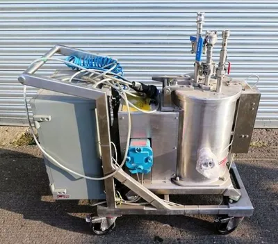 Broadbent T-41 (10 x 6) perforate basket centrifuge, 316SS.
