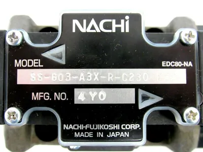 NEW NACHI SS-603-A3X-R-C230-E22 SOLENOID VALVE SS603A3XRC230E22