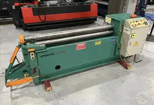 Used 2004 AMERICOR LH 100/5 Plate Bending Rolls including Pinch Illinois US | Perfection Global, LLC. #80083