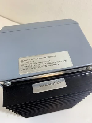 Graham Motors And Controls Cycletrol 2000 176B3008 Dc Motor Kontrolle 240V
