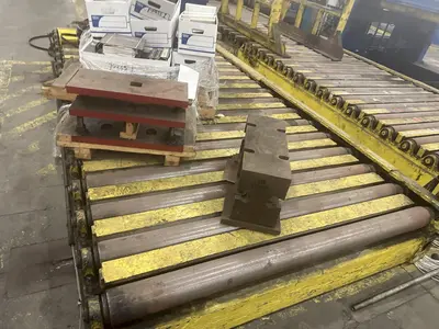 400 TON FUKUI BLANKING PRESS. 72" X .128" X 70,000 LB SERVO FEEDLINE STOCK #  0956723
