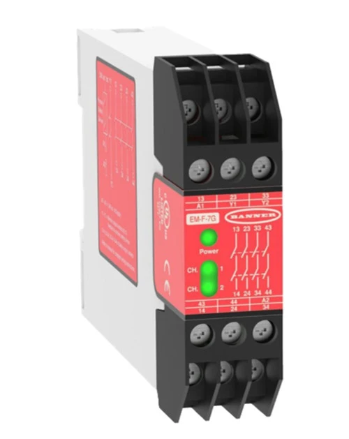 Banner EM-F-7G 55750 Safety Relay Extension Module [New]
