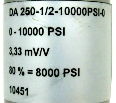 NEW GNEUB DA250-1/2-10000PSI-0 PRESSURE TRANSDUCER DA2501210000PSI0