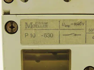 Moeller P10-630 Circuit Breaker 800A 690VAC 3 Pole W/Disconnect Mechanism DNZM10
