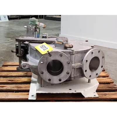 Used Reimelt GmbH 4" Single-channel Stainless Steel Tunnel Diverter Valve