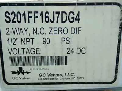 NEW GC VALVES S201FF16J7DG4