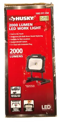 Husky | 2000-Lumen Portable LED Work Light