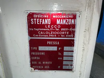 Used STEFANO MANZONI RGVT O.B.I. Presses Ohio US | HGR 24 #1561842
