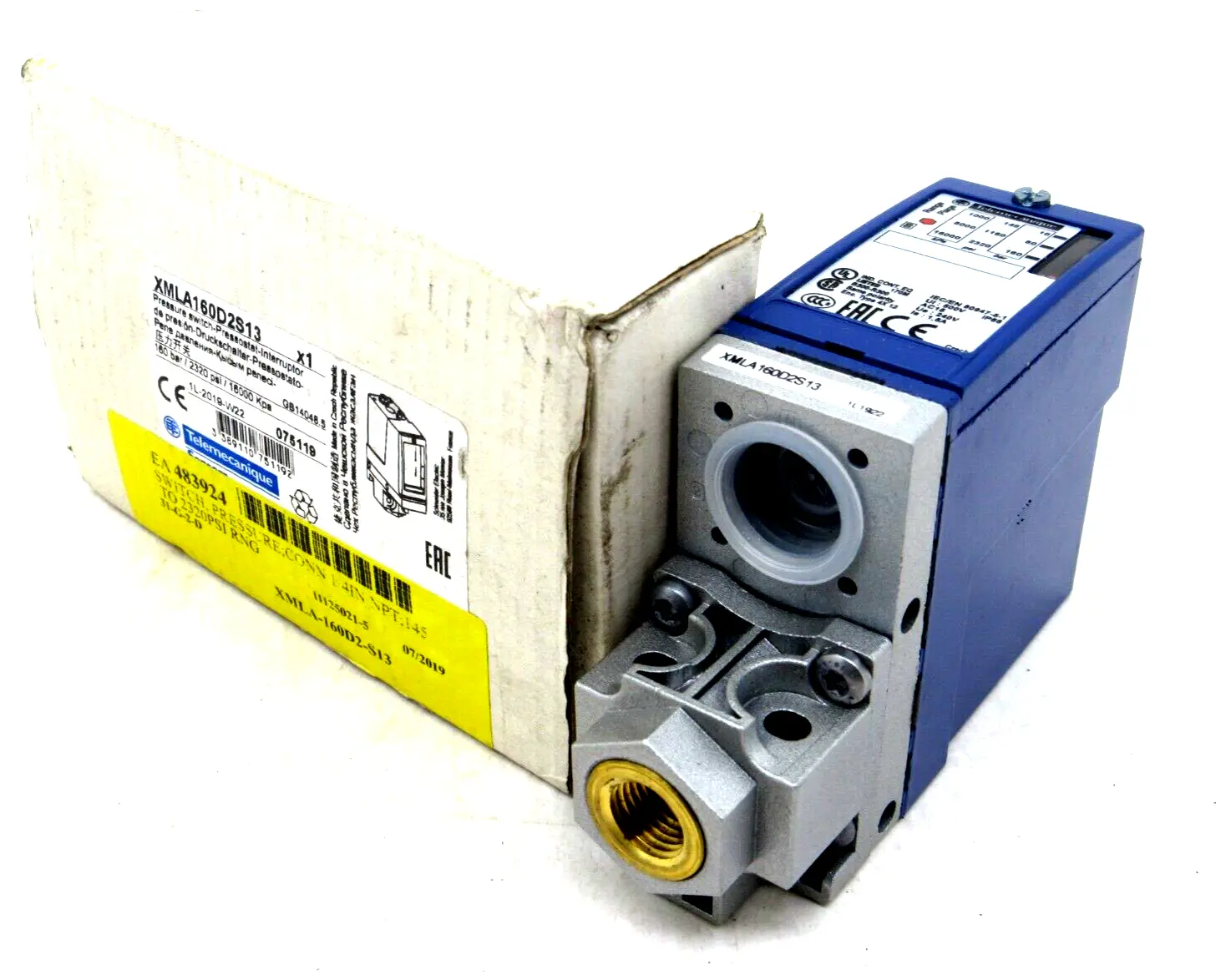 NEW TELEMECANIQUE XMLA160D2S13 PRESSURE SWITCH