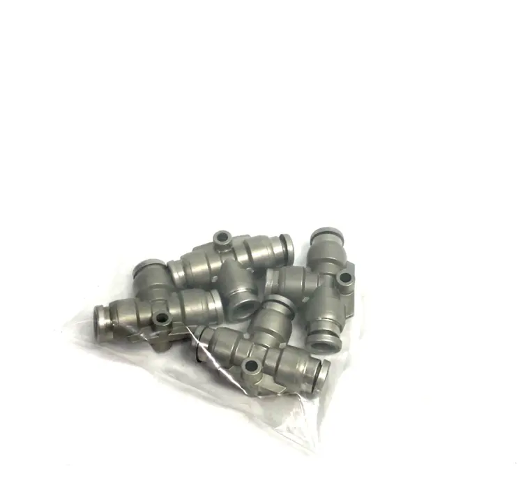 Used SMC UNION TEE FITTING, METAL, NICKEL-PLATED Valves/Fittings | Maverick Industrial Sales #1099452