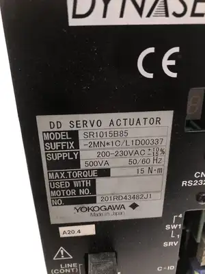 Yokogawa Dynaserv SR1015B85 DD Servo Actuator 200-230VAC 500VA 15Nm