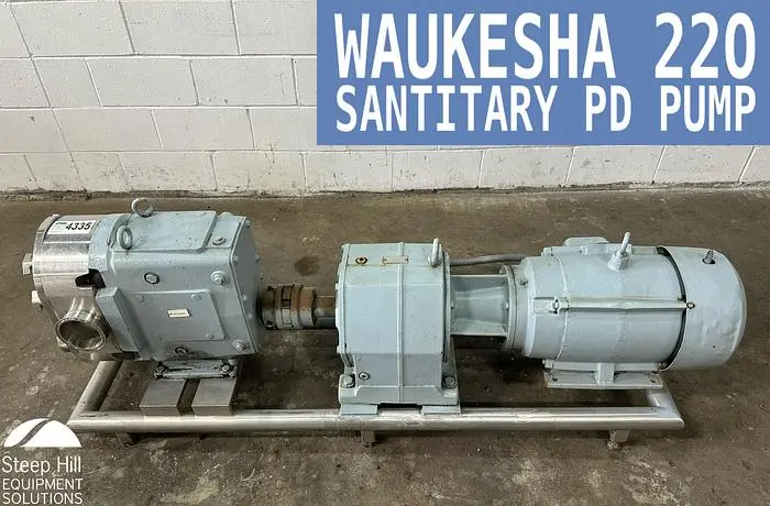 Used WAUKESHA FLUID HANDLING 220 Positive Displacement Pumps | Steep Hill Equipment Solutions #772499