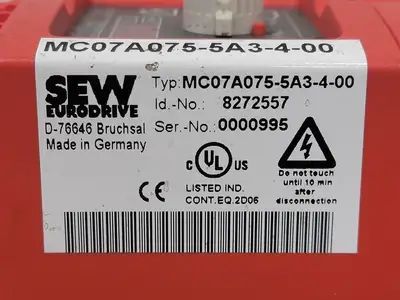 USED SEW-EURODRIVE MC07A075-5A3-4-00