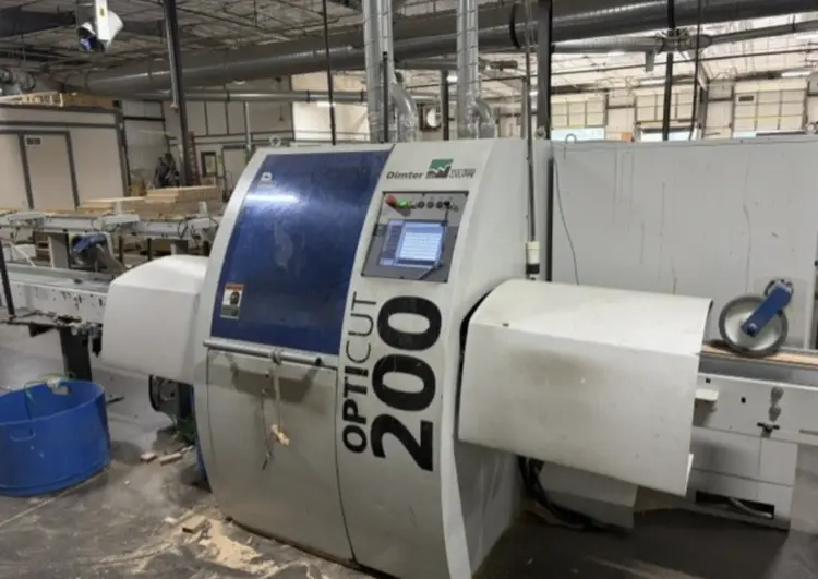 Used 2006 DIMTER OPTICUT 200 OPTIMIZING CUTOFF SAW Woodworking Saws North Carolina US | CAROLINA MACHINERY SALES #1354145