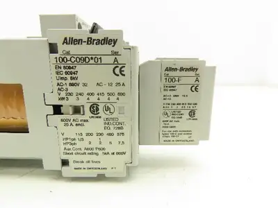 Allen Bradley 100-C09D*01 IEC Contactor 9A 3-Pole 24VDC Coil Aux 100-F  Lot of 4