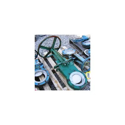 6" L&M MANUAL KNIFE GATE VALVE, USED