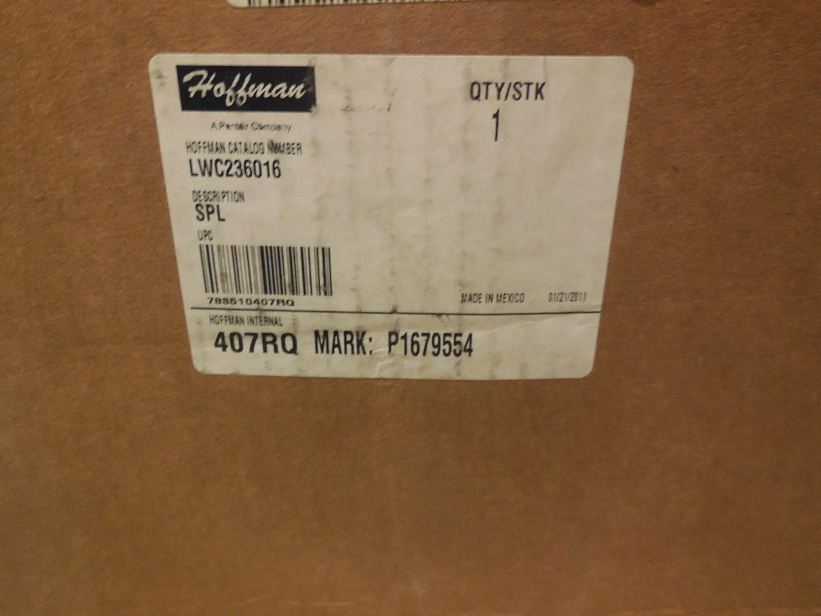 NEW HOFFMANN LWC236016 BOX