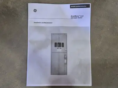 Double Fused Interrupter Switch 5 kV, 4160 Volts & Conduit Cabinet