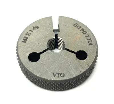 Used VERMONT GAGE THREADED RING GAUGE M8X1-6G GO PITCH DIA. 7.324 Pin & Plug Gages Michigan US | Maverick Industrial Sales #1123041