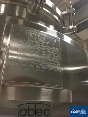 USED Precision 1100 Liter Precision Reactor, 316L S/S, 40/90#