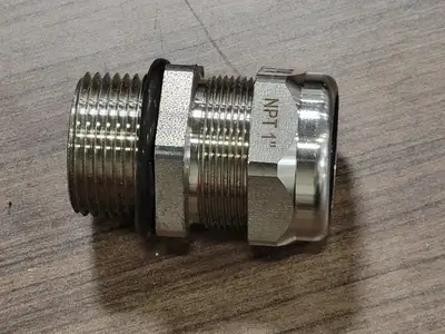 1" Stainless Steel Liquidtight Strain Relief Cord Connector