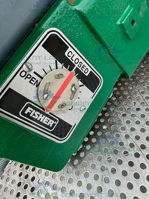 Used FISHER CONTROLS V150 STAINLESS STEEL 1" AIR OPERATED / PNEUMATIC VEE-BALL VALVE Valves/Fittings California US | Equipment Lab #485730