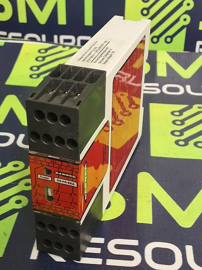 BANNER ES-FA-9AA SAFETY RELAY MODULE 24V 250V 6A 200W