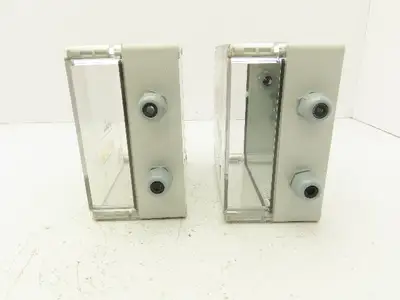 Hoffman 181810PCECC Polycarbonate Terminal Box 168.5x92mm Clear Cover Lot of 2