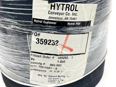 TM120RT-B | Habasit  Conveyor Belt 10" Width 29' 3" Length - New