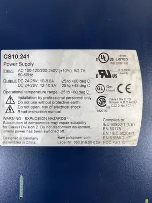 PULS DIMENSION CS10.241 POWER SUPPLY AC 100-120/200-240V 4B-24