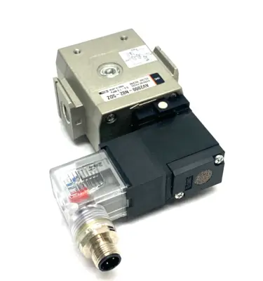 USED SMC SOFT START-UP VALVE, BODY PORTED, M12 4-PIN DIN PLUG