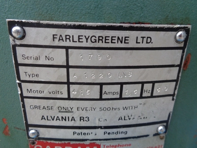 Farleygreen S/S 1 Deck Sieve 610 mm dia Type A1220 L/S