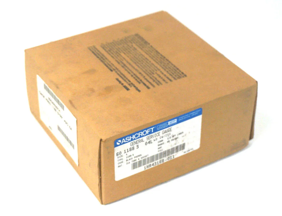 NEW ASHCROFT 60-1188-S-04L GENERAL SERVICE GAUGE 601188S04L