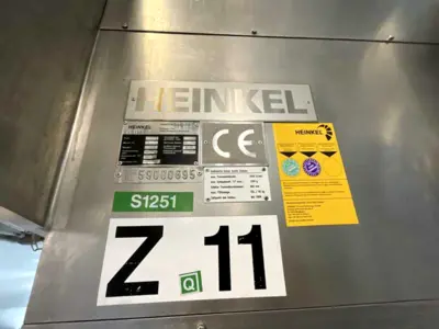 Heinkel HF 600.1 Inverting Filter centrifuge, 316L SS.