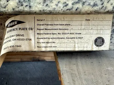 Used 1999 HERMAN 2264 Granite Surface Plates Ohio US | G-2000, Inc. #1547038