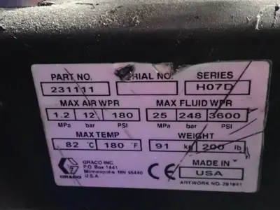 Used GRACE H07D Drum Pumps Ohio US | HGR 24 #737800