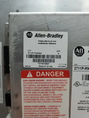 Used Allen-Bradley 2711P-T15C6A2 Ser A PanelView Plus 1500 Touch HMI Panel Automation Control (HMI) South Carolina US | Palmetto Automation #1539715