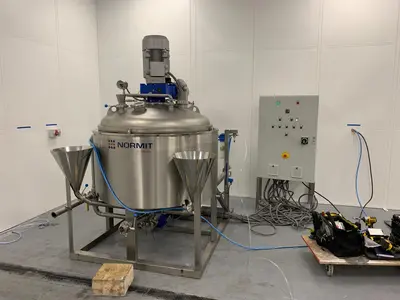 550L Normit S/S Jacketed Vacuum Homogeniser Cream & Paste Mixer VMG 650