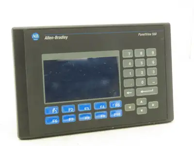 Allen Bradley 2711-B5A5X PanelView 550 HMI Control Panel Ser H FRN 4.48 100-240V