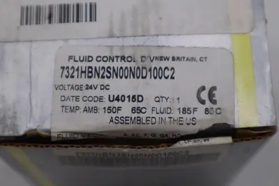 NEW IN BOX PARKER 7321HBN2SN00N0D100C2 FLUID CONTROL VALVE STOCK H238A