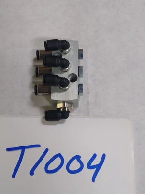 Pneumatic Push In Fitting Air Manifold Union (7 STATION)